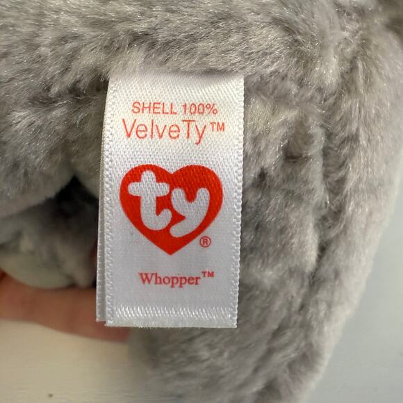 Ty Beanie Boo Whopper Elephant 6” Plush – Gray Blue Eyes – EUC Collectible - Picture 5 of 5